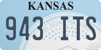 KS license plate 943ITS