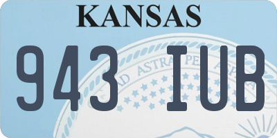 KS license plate 943IUB