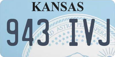 KS license plate 943IVJ
