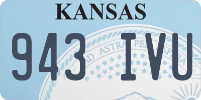 KS license plate 943IVU