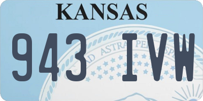 KS license plate 943IVW