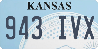 KS license plate 943IVX