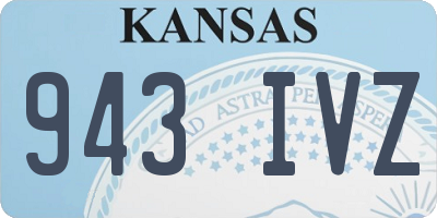 KS license plate 943IVZ