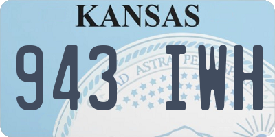 KS license plate 943IWH