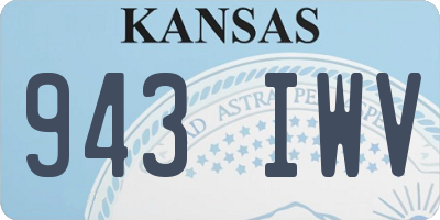 KS license plate 943IWV