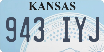 KS license plate 943IYJ