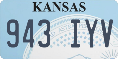 KS license plate 943IYV