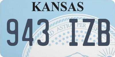 KS license plate 943IZB