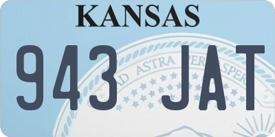 KS license plate 943JAT