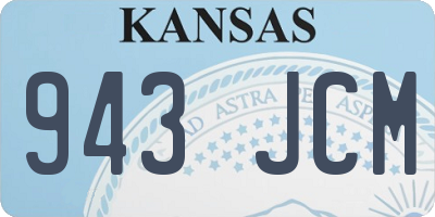 KS license plate 943JCM