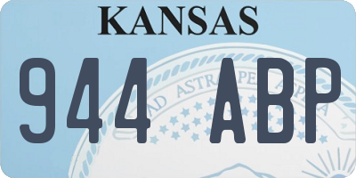 KS license plate 944ABP