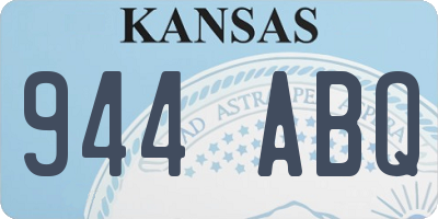 KS license plate 944ABQ