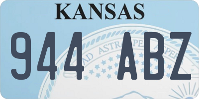 KS license plate 944ABZ