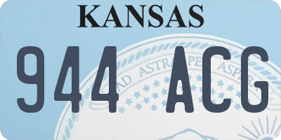 KS license plate 944ACG