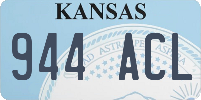 KS license plate 944ACL