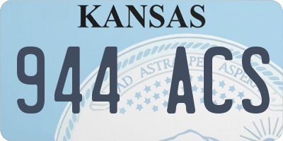 KS license plate 944ACS