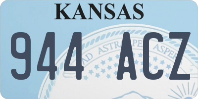 KS license plate 944ACZ