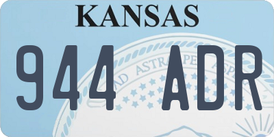 KS license plate 944ADR