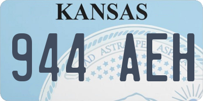 KS license plate 944AEH