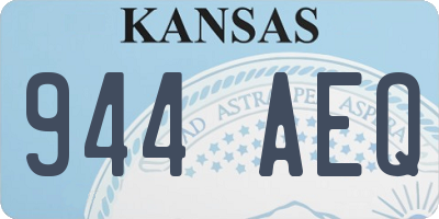 KS license plate 944AEQ