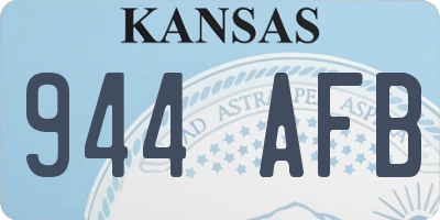 KS license plate 944AFB