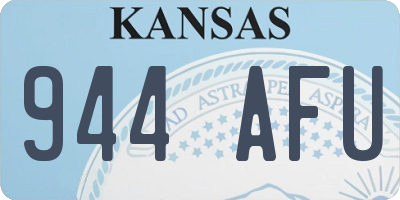 KS license plate 944AFU