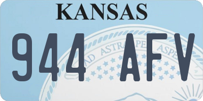 KS license plate 944AFV