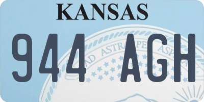 KS license plate 944AGH