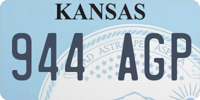 KS license plate 944AGP