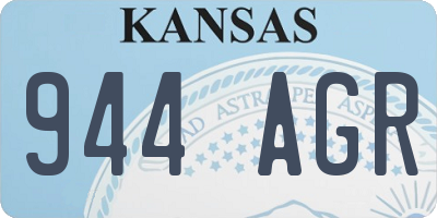 KS license plate 944AGR