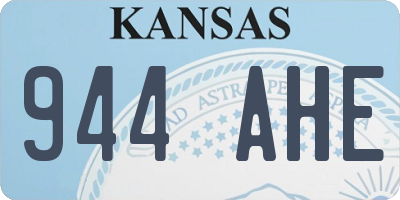 KS license plate 944AHE
