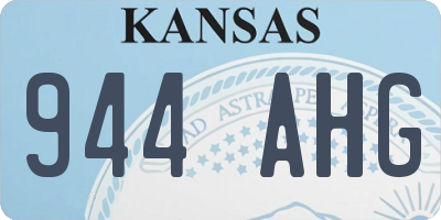 KS license plate 944AHG