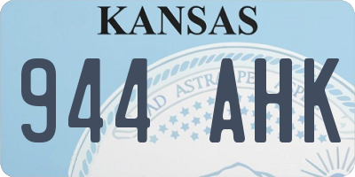 KS license plate 944AHK