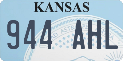 KS license plate 944AHL