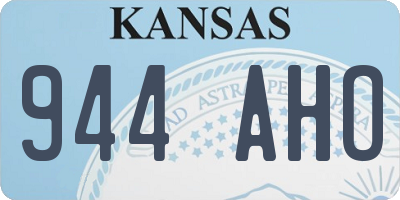 KS license plate 944AHO