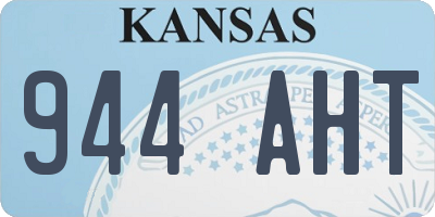 KS license plate 944AHT