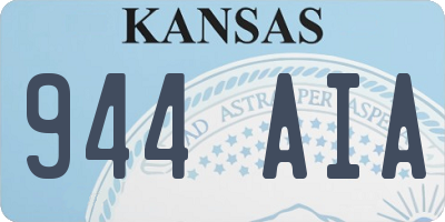 KS license plate 944AIA