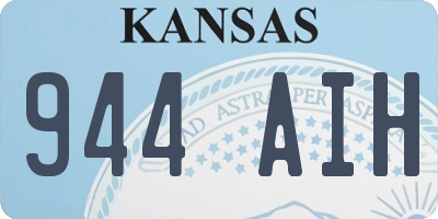 KS license plate 944AIH