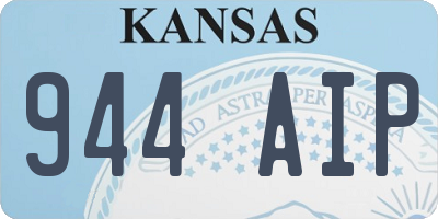 KS license plate 944AIP