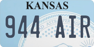 KS license plate 944AIR