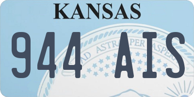 KS license plate 944AIS