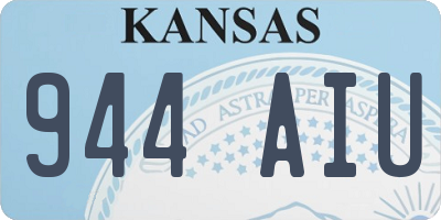 KS license plate 944AIU