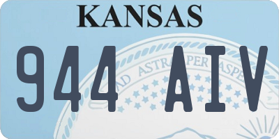 KS license plate 944AIV