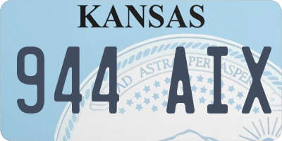 KS license plate 944AIX