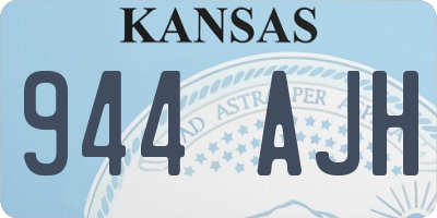 KS license plate 944AJH