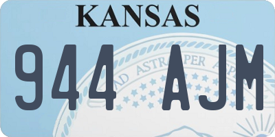 KS license plate 944AJM