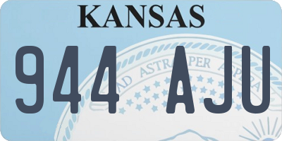KS license plate 944AJU