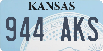 KS license plate 944AKS