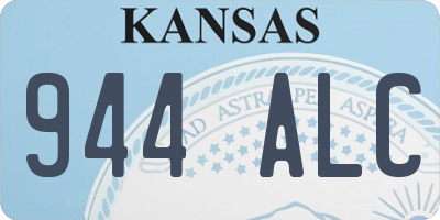 KS license plate 944ALC