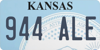 KS license plate 944ALE